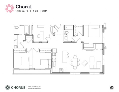 a floor plan of a room